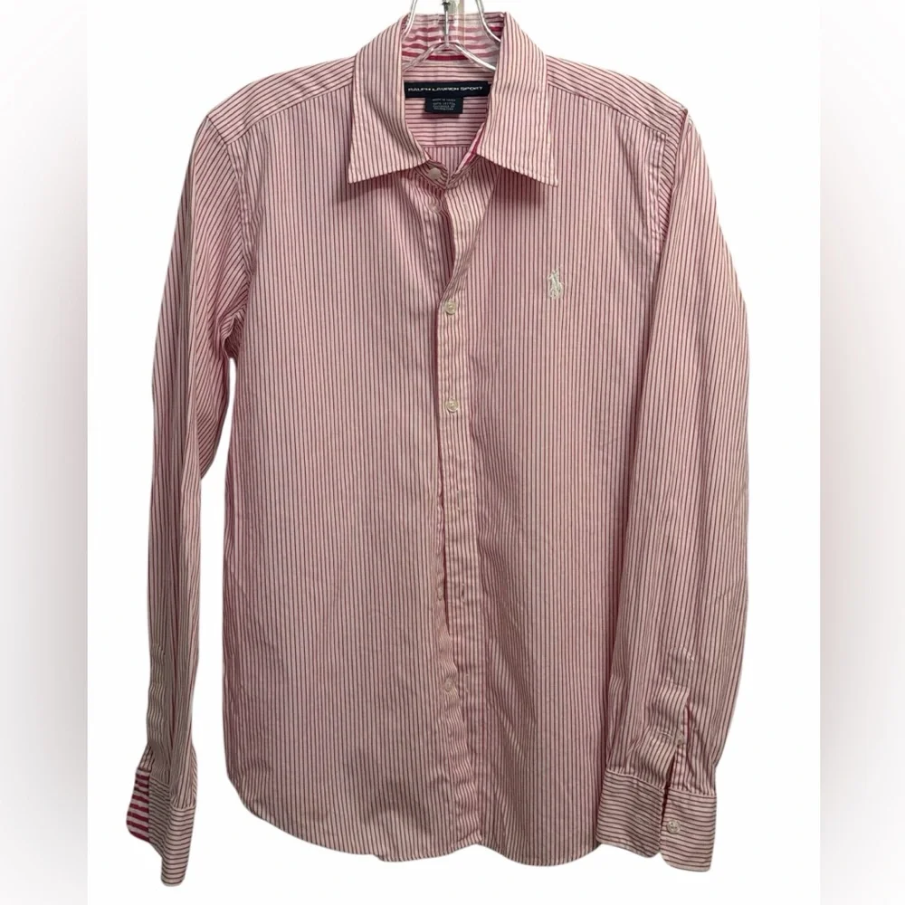 Pink Striped Button-Up Shirt - Picture 2 of 4